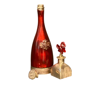 Red bottle & Candle <div class='maat'>30x20cm</div>