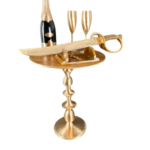 Table Champagne with ChampagneSaber 90 x 50 cm